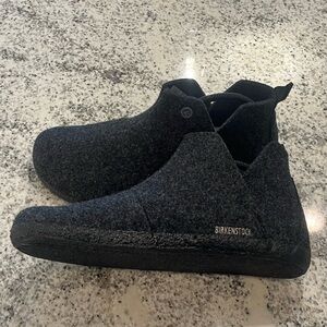 Birkenstock Andermatt Shearling Slipper Boots Anthracite Men's Size 12 New